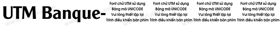 UTM Banque字体转换